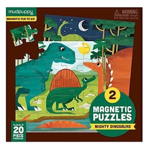 Chronicle Books Puzzle Magnetic Mighty Dinosaurs