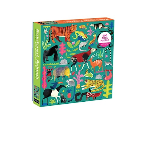 CHRONICLE BOOKS Rainforest Animals 500 Piece Puzzle