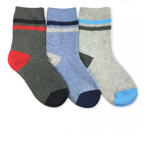 Jefferies Socks Multi Stripe Crew Sock
