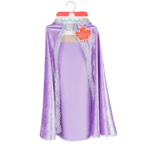 Great Pretenders Diamond Sparkle Cape, Lilac, Size 3-4