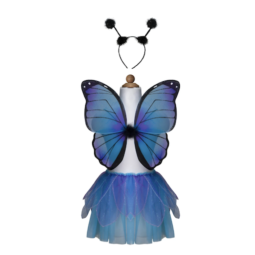 GREAT PRETENDERS Midnight Butterfly Tutu With Wings And Headband Size 4-6
