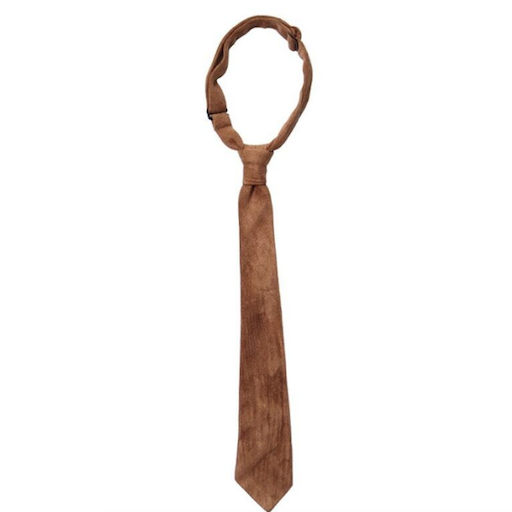 FORE AXEL & HUDSON Camel Suede Neck Tie