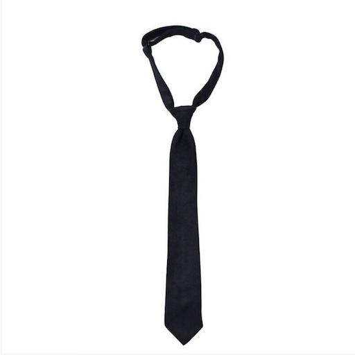 FORE AXEL & HUDSON Navy Suede Neck Tie