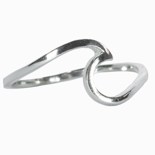 PURA VIDA BRACELETS Wave Ring-Silver