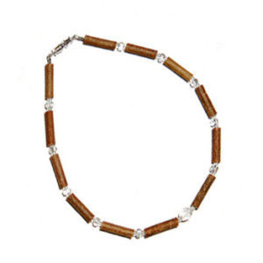 MOMMA GOOSE PRODUCTS Hazel Wood Clear Baby Necklace