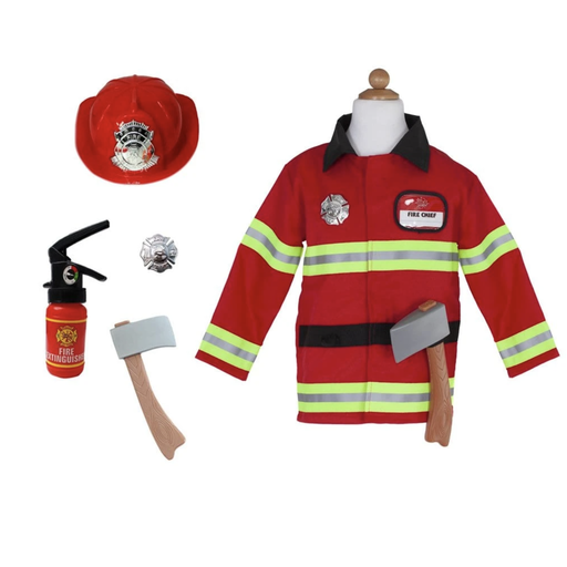 Great Pretenders Fireman With Accessories, Size 5-6