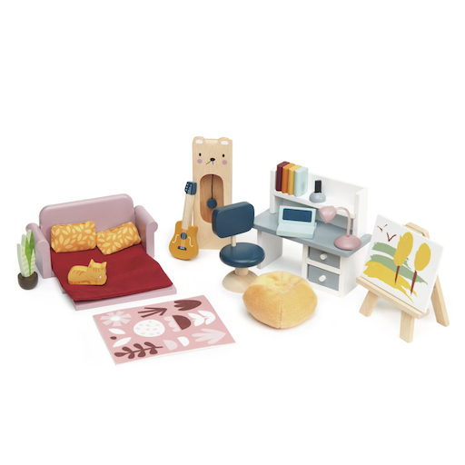 Tender Leaf Dolls House Study Furniture