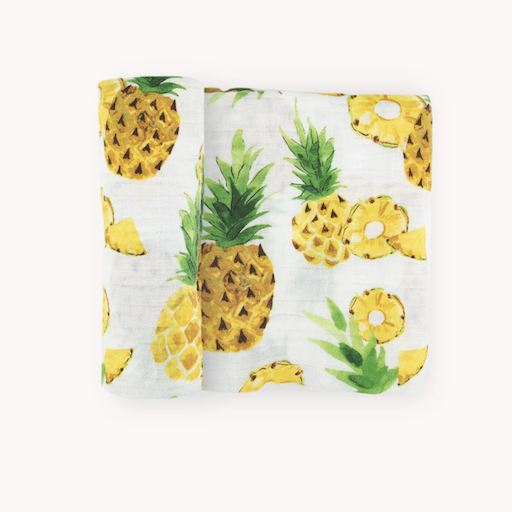 LITTLE UNICORN Fresh Pineapple Cotton Muslin Swaddle Single