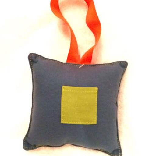 Blue Square Tooth Fairy Pillow