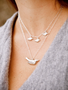 Swoon Baby Bird Necklace 17” Sterling Silver Necklace