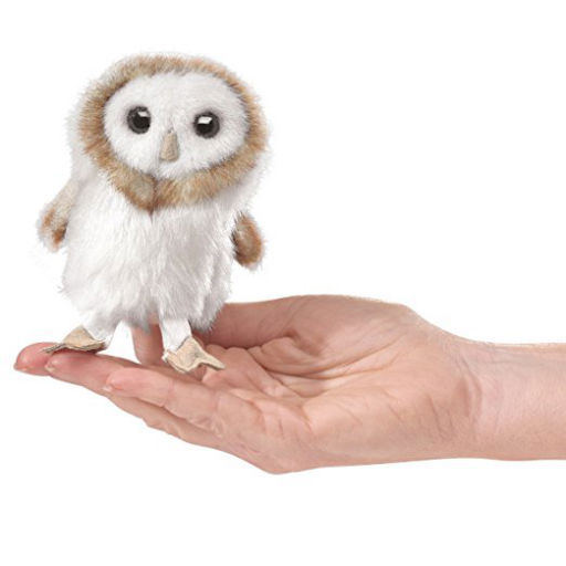 FOLKMANIS Mini Barn Owl Finger Puppet