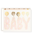The First Snow Foil Baby Blush Letters Card