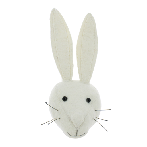 Fiona Walker Mini White Rabbit Wall Mount
