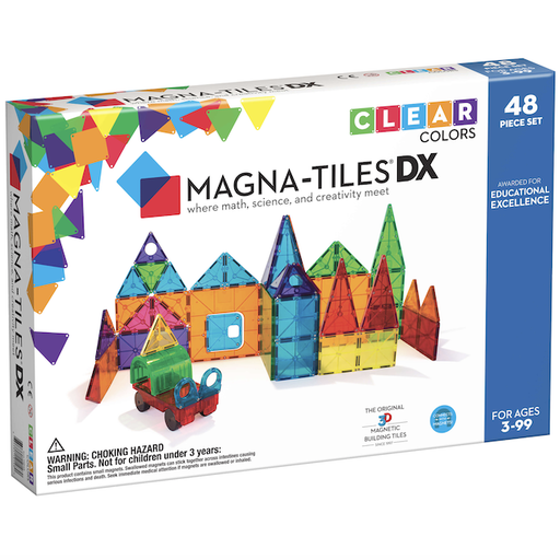 Magna-Tiles Clear Colors Dx 48 Piece Set