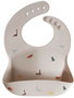 Mushie Silicone Baby Bib - Dinosaurs