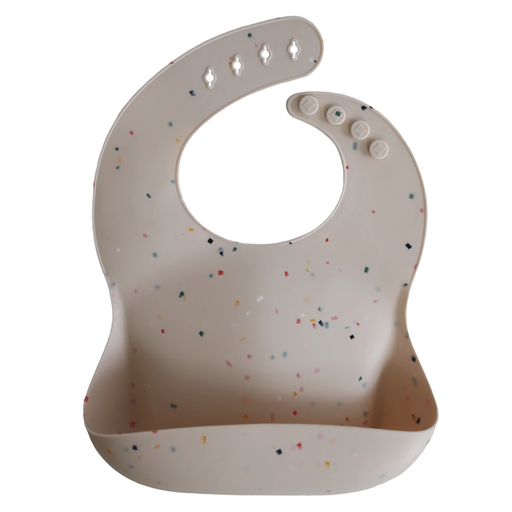 MUSHIE Silicone Baby Bib-Vanilla Confetti