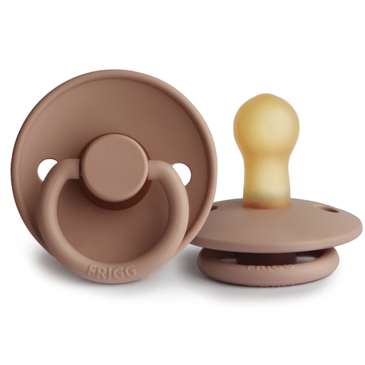 MUSHIE Frigg Natural Rubber Pacifier-Rose Gold