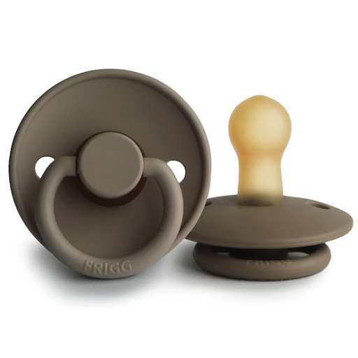 MUSHIE Frigg Natural Rubber Pacifier-Portobello