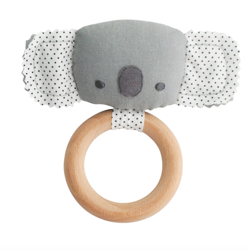 ALIMROSE Baby Koala Teether Rattle Grey