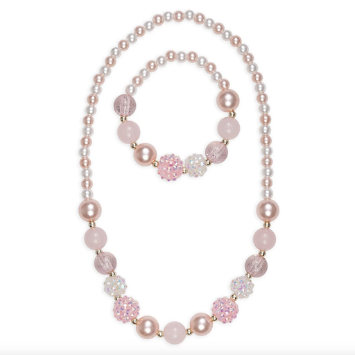 Great Pretenders Pinky Pearl Bracelet And Necklace Set