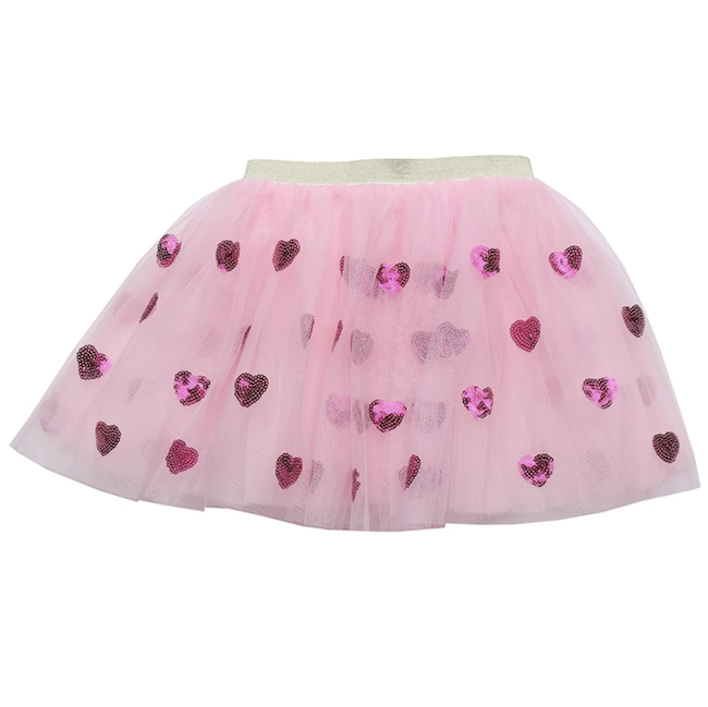 COUTURE CLIPS Pink Sequin Heart Tutu