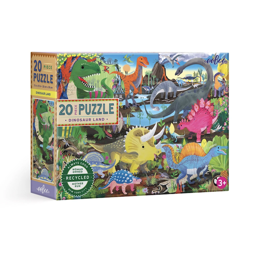 EEBOO Dinosaur Land 20 Piece Puzzle