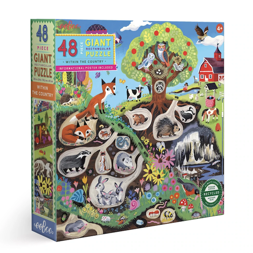 EEBOO Within The Country 48 Piece Giant Puzzle