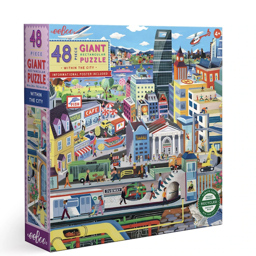 EEBOO Within The City 48 Piece Giant Puzzle