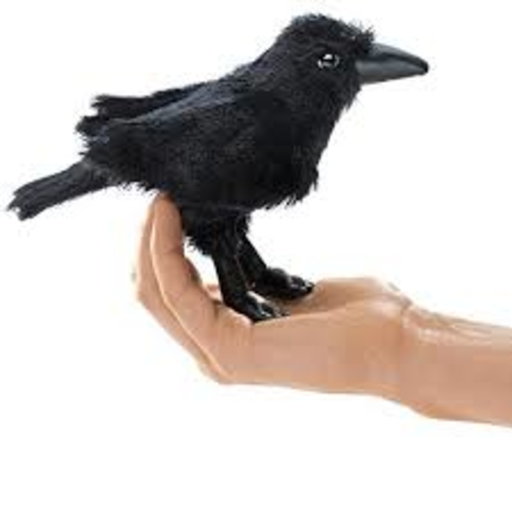 FOLKMANIS Mini Raven Puppet