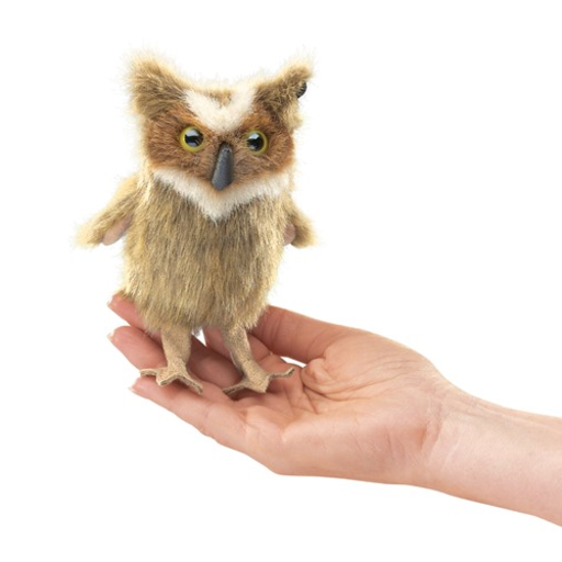 FOLKMANIS Mini Great Horned Owl Puppet