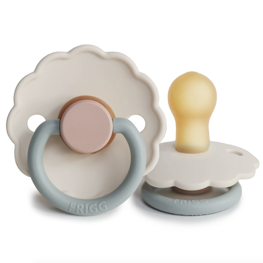 MUSHIE Frigg Daisy Natural Rubber Pacifier-Colorblock