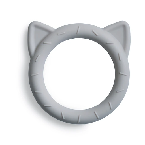 Mushie Cat Teether - Stone