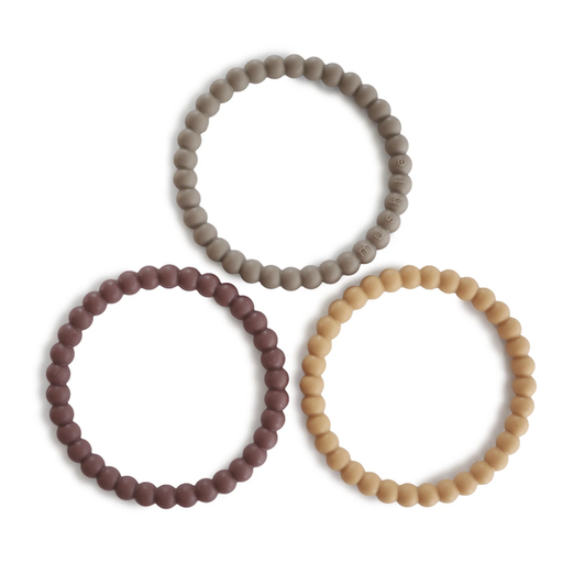 MUSHIE Pearl Teething Bracelet Set Of 3