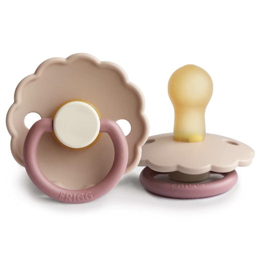 MUSHIE Frigg Daisy Natural Rubber Pacifier-Colorblock