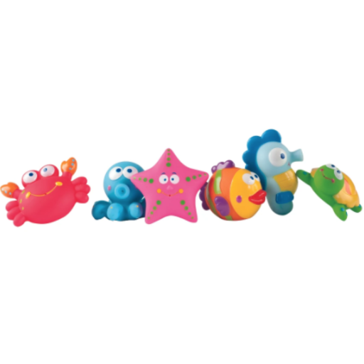 Elegant Baby Lagoon Party Squirtie Baby Bath Toy