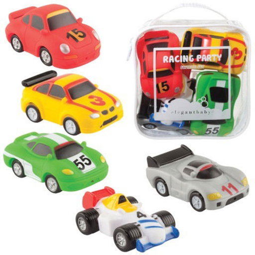 Elegant Baby Race Car Party Squirtie Baby Bath Toy
