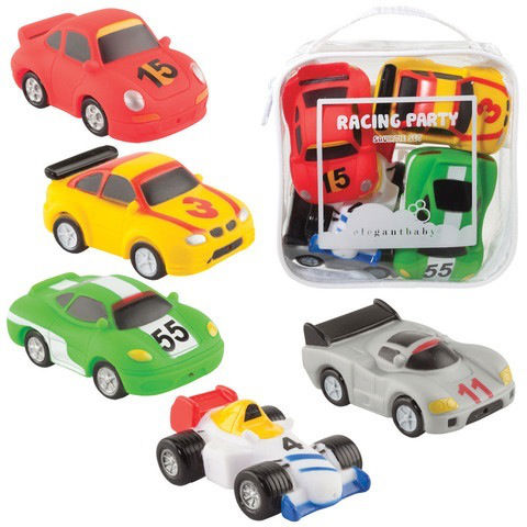 Elegant Baby Race Car Party Squirtie Baby Bath Toy