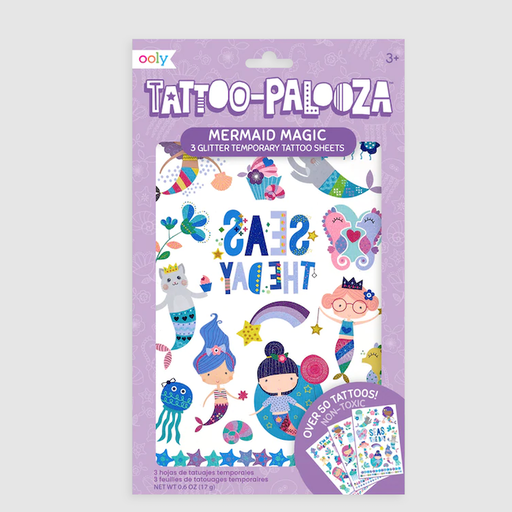Only Tattoo-Palooza Temporary Tattoos - Mermaid Magic