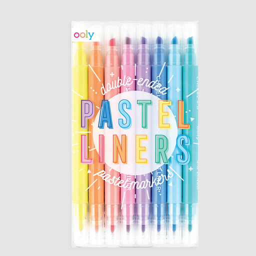 Only Pastel Liners Double-Ended Markers Set Of 8
