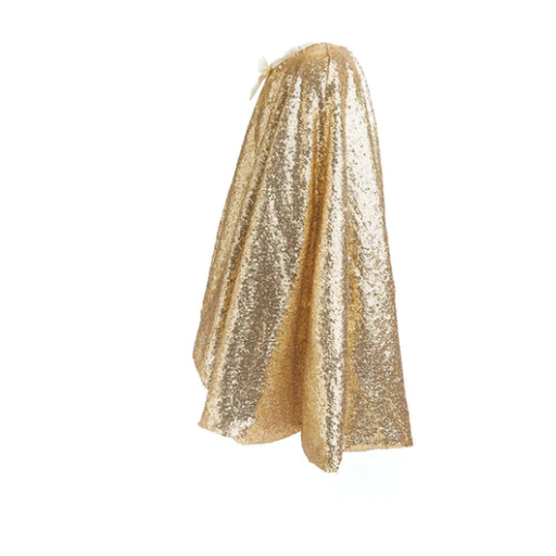 GREAT PRETENDERS Gracious Gold Sequins Cape Size 5-6