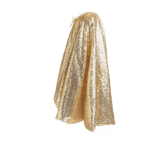 Great Pretenders Gracious Gold Sequins Cape Size 5-6