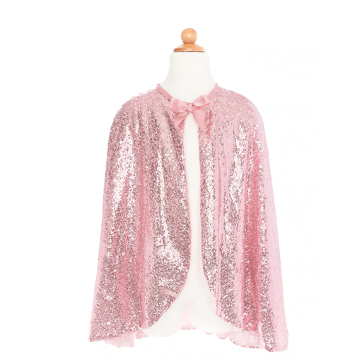 GREAT PRETENDERS Precious Pink Sequins Cape Size 5-6