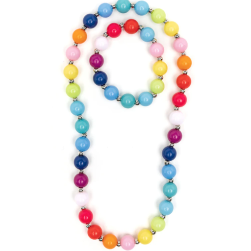 GREAT PRETENDERS Beaded Bubblegum Necklace/Bracelet Set