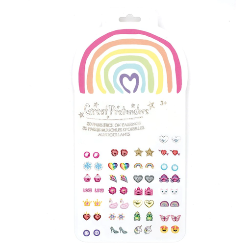 GREAT PRETENDERS Rainbow Love Sticker Earrings