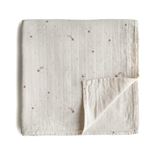 MUSHIE Organic Cotton Muslin Swaddle Blanket-Falling Stars