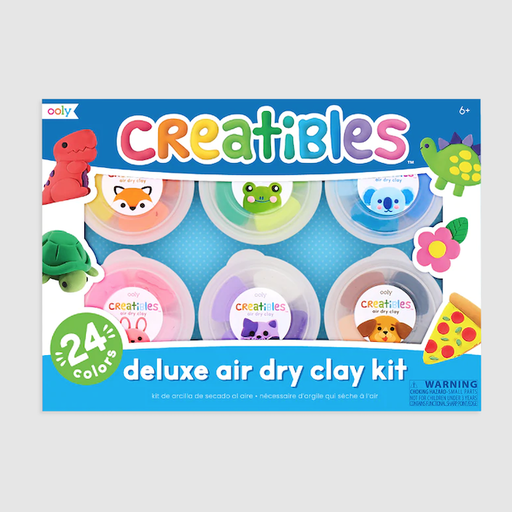 OOLY Creatibles D.I.Y. Air Dry Clay Kit Set Of 24 Colors