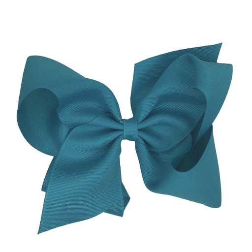 WEE ONES Mini Grosgrain Bow, Sapphire