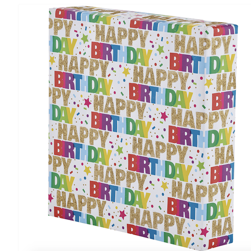 THE GIFT WRAP COMPANY SPARKLING CELEBRATION GIFT WRAP 5FT