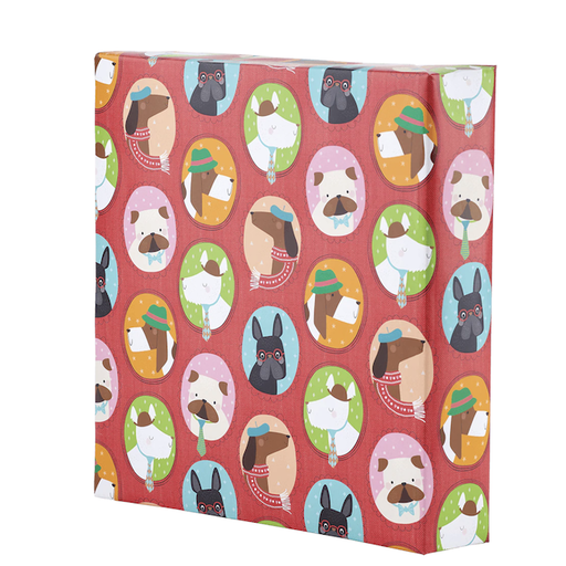 THE GIFT WRAP COMPANY PUPPY PORTRAITS GIFT WRAP 5FT
