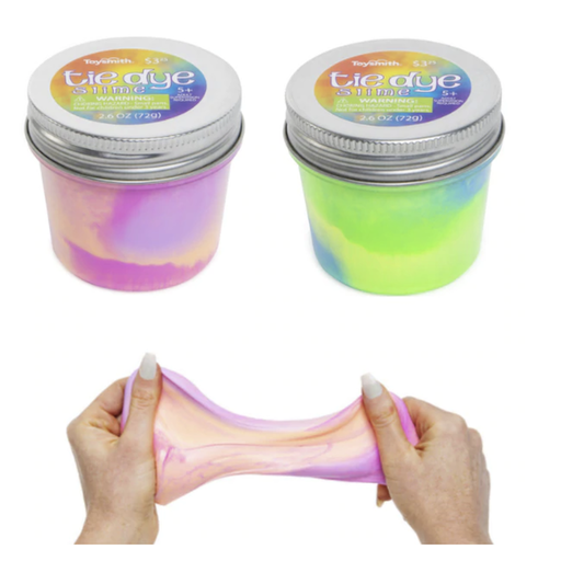 TOYSMITH Tie Dye Slime Super Stretchy